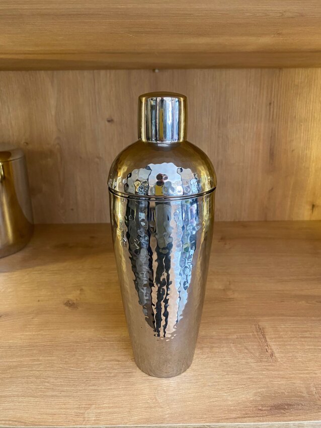 Gümüş Metal Kokteyl Çalkalayıcı 9x26cm - 1