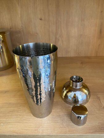 Gümüş Metal Kokteyl Çalkalayıcı 9x26cm - 2